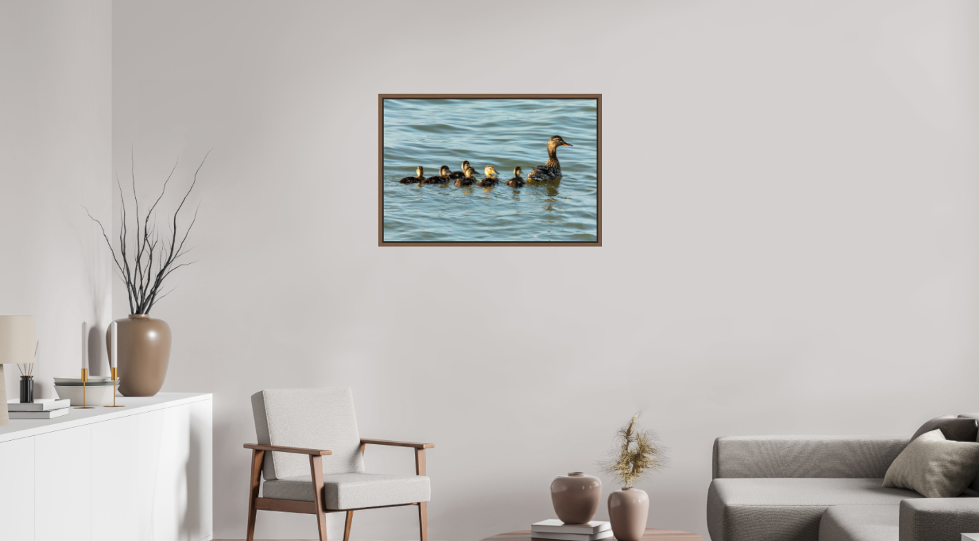 Mother and Ducklings on Hahnemühle FineArt Pearl (print only)