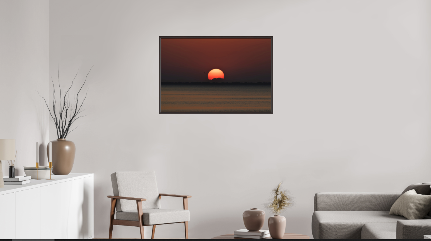 Michigan Sunset (II) on Hahnemühle FineArt Pearl (print only)
