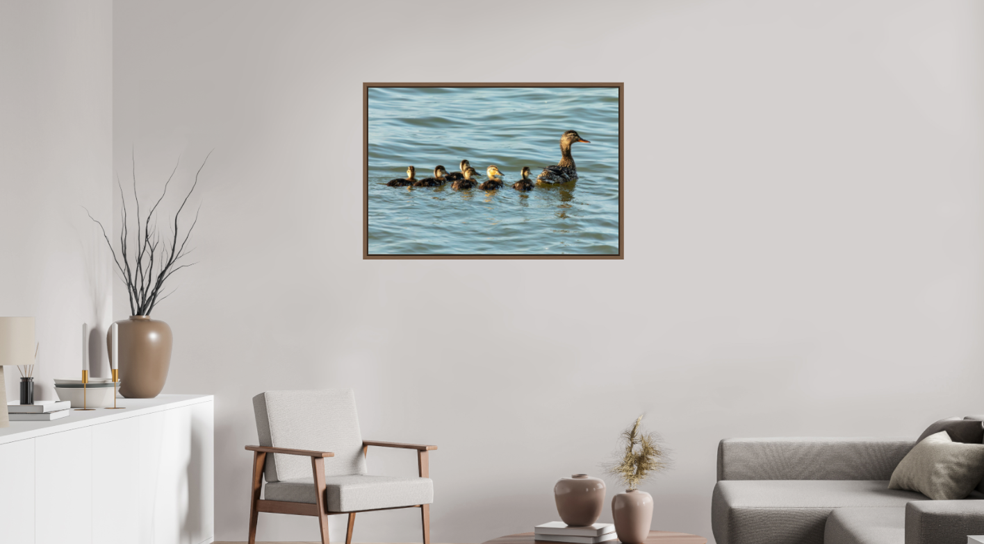 Mother and Ducklings on Hahnemühle FineArt Pearl (print only)