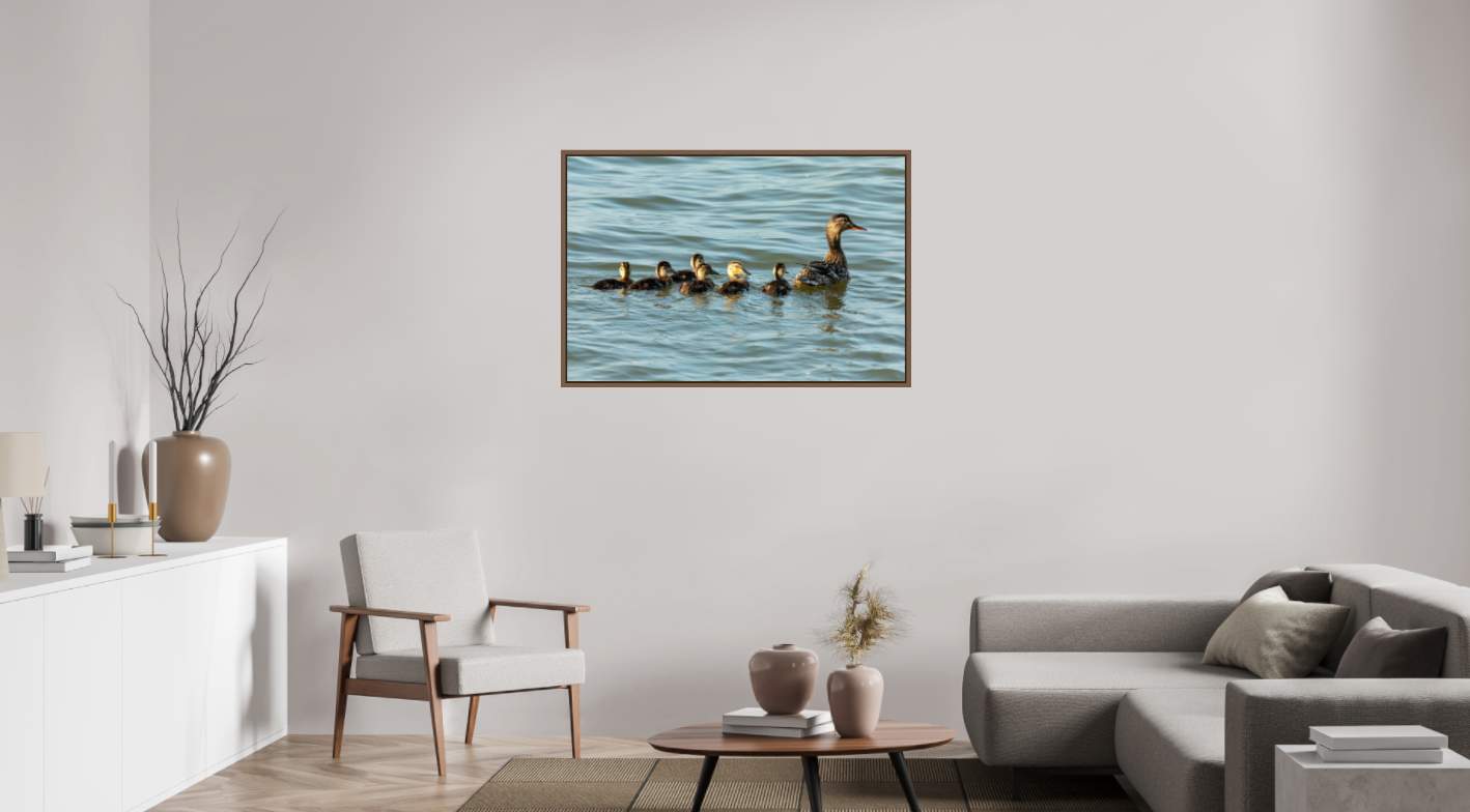 Mother and Ducklings on Hahnemühle FineArt Pearl (print only)